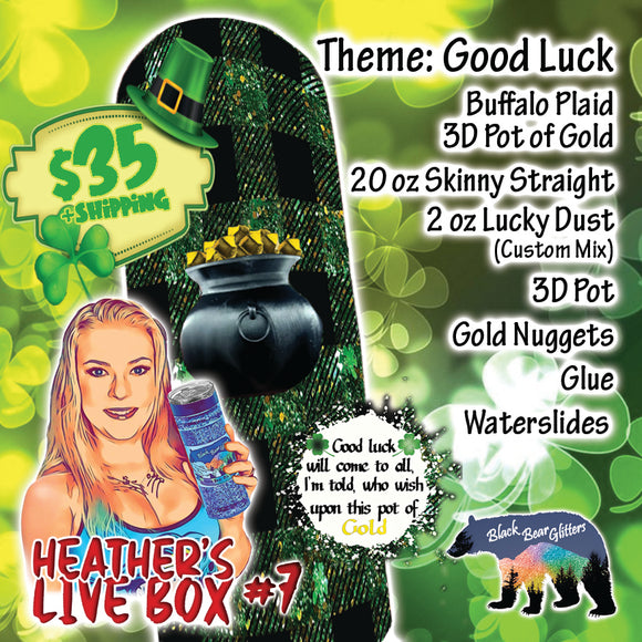 Heather's Live Box #7 - Good Luck Buffalo Plaid 3D Pot of Gold