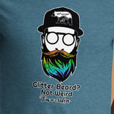 Glitter Beard Not Weird I'm a Crafter Short-Sleeve Unisex T-Shirt