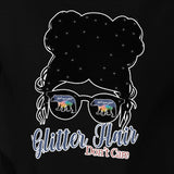 Glitter Hair Don't Care Unisex Hoodie