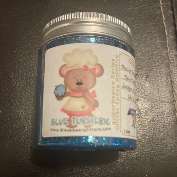 Blue Turmeric Glitter Epoxy Additive