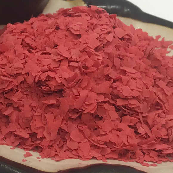 Bright Red Paint Flakes