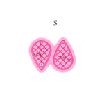 Fish Scale Teardrop Earrings Silicone Mold