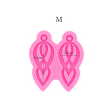 Interlocking Tassel Earrings Silicone Mold