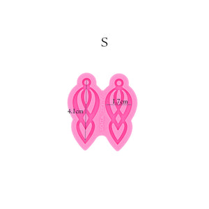 Interlocking Tassel Earrings Silicone Mold
