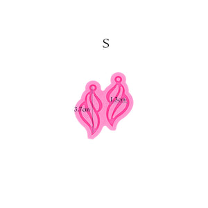 Three Spiral Tassel Earrings Earrings Silicone Mold