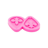 Fleurdelis Teardrop Earrings Silicone Mold