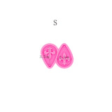 Fleurdelis Teardrop Earrings Silicone Mold