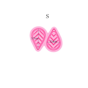V Teardrop Earrings Silicone Mold