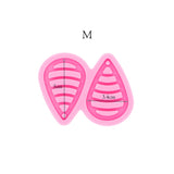 Curved Teardrop Earrings Silicone Mold