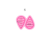 Curved Teardrop Earrings Silicone Mold