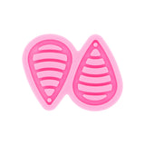 Curved Teardrop Earrings Silicone Mold