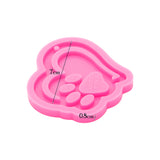 Heart and Paw Keychain/Pendant Silicone Mold