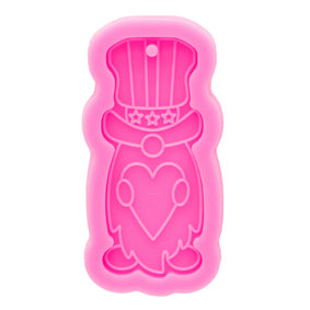 Gnome Tophat Heart Keychain/Pendant Silicone Mold