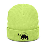 Ribbed knit beanie