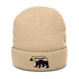Ribbed knit beanie