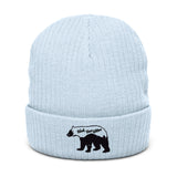 Ribbed knit beanie