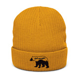 Ribbed knit beanie