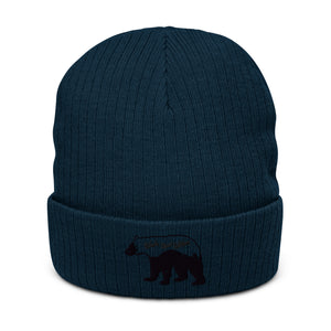 Ribbed knit beanie