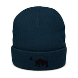Ribbed knit beanie